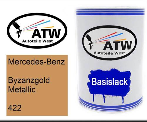 Mercedes-Benz, Byzanzgold Metallic, 422: 500ml Lackdose, von ATW Autoteile West.